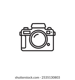 Black camera icon design art