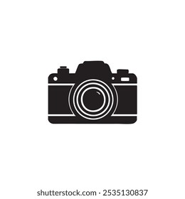 Black camera icon design art