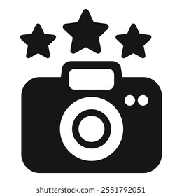 Black camera icon is getting a three stars rating