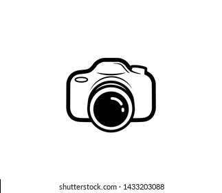  Black Camera Logo Lines Drawing Design Symbol Vector Illustration