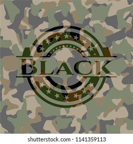 Black camo emblem