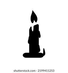 black candle vector illustration, perfect for icons, mascots, logos, templates, etc