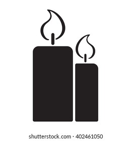 black candles icon