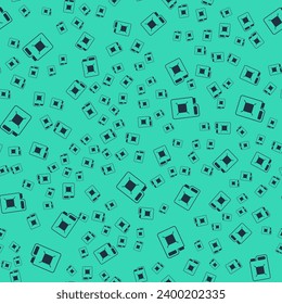 Black Canister for gasoline icon isolated seamless pattern on green background. Diesel gas icon.  Vector