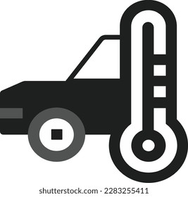 Black Car Air Conditionar Logo