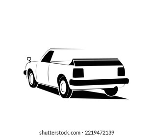 black car design icon silhouette