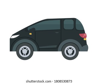 black car design, Vehicle automobile auto and transportation theme Vector illustration