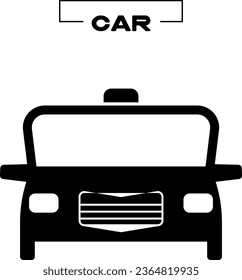 black car icon city road auto symbol