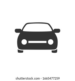 Black car icon isolated on white background vector