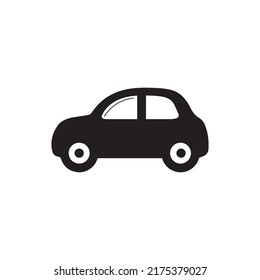 Black car icon isolated on white