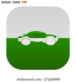 black car. icon. vector design
