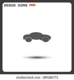 black car. icon. vector design