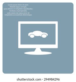 black car. icon. vector design