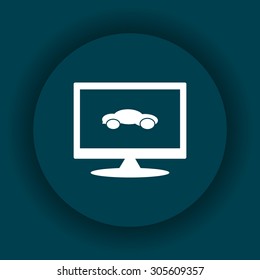 black car. icon. vector design