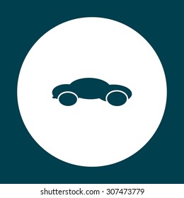 black car. icon. vector design