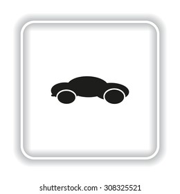 black car. icon. vector design