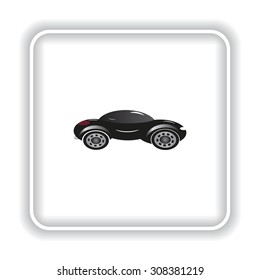 black car. icon. vector design