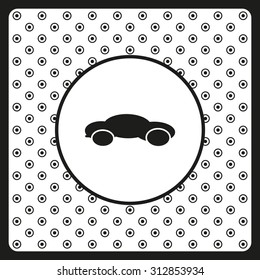 black car. icon. vector design