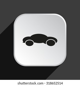 black car. icon. vector design