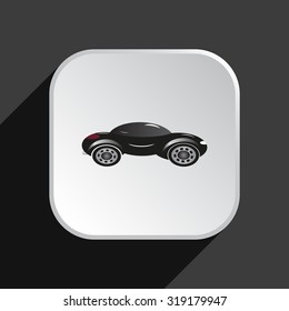 black car. icon. vector design