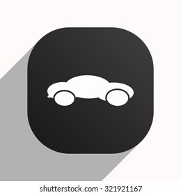 black car. icon. vector design