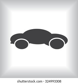 black car. icon. vector design