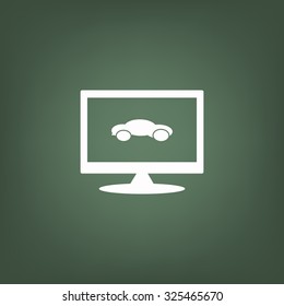 black car. icon. vector design