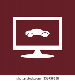 black car. icon. vector design