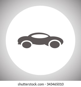black car. icon. vector design