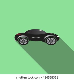 black car. icon. vector design