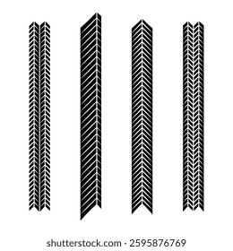 Black car racing decals set isolated on white background. Sport track and moto race linear designs