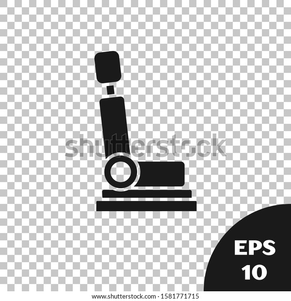 Black Car seat icon isolated on\
transparent background. Car armchair.  Vector\
Illustration