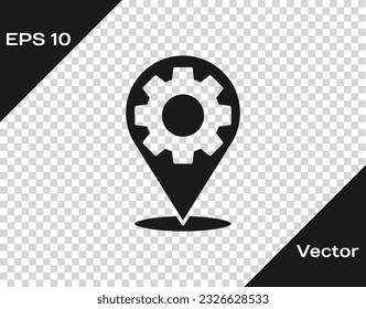 Black Car service icon isolated on transparent background. Auto mechanic service. Repair service auto mechanic. Maintenance sign.  Vector