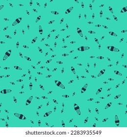Black Car spark plug icon isolated seamless pattern on green background. Car electric candle.  Vector