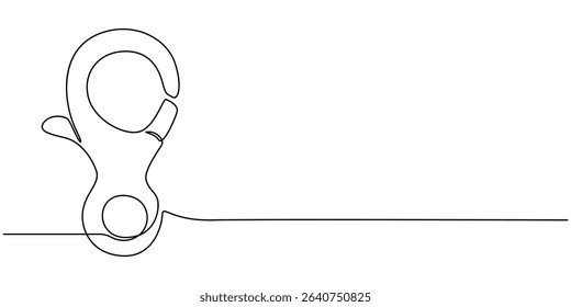 Black Carabiner isolated on white background, Metal Clip, Isolated carabiner, carabiner for carrying keys isolated from the background, Orange Carabiner isolated on white