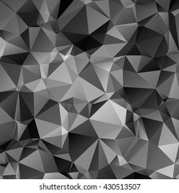 Black carbon background abstract polygon.