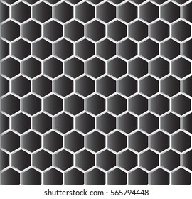 black carbon Hexagon Texture  Geometrical pattern design seamless pattern
