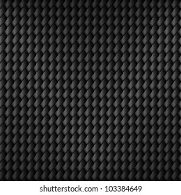 Black carbon seamless pattern with squama symbol, vector, 10eps.
