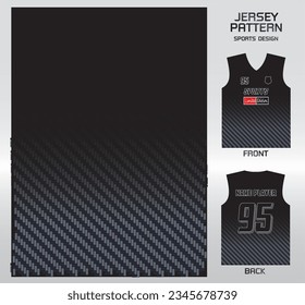 black carbon texture pattern design, illustration, textile background for sports t-shirt, football jersey shirt mockup for football club. consistent front view