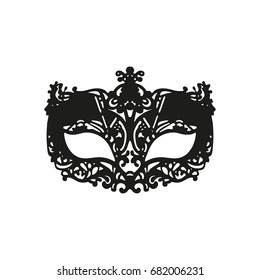 Black Carnival Mask Mardi Gras