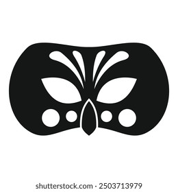 Black carnival mask symbolizing celebration, mystery, and the thrill of disguise