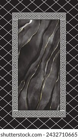 black carpet design texture with amazing ornament