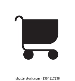 black cart icon vector eps 10