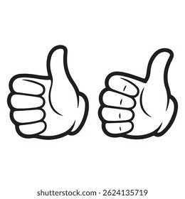 Black Cartoon Hand Gestures Silhouette Vector Set, Cartoon comic hands with different signs and symbols, Human arms in doodle style illustration
