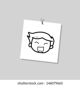 black cartoon set for use