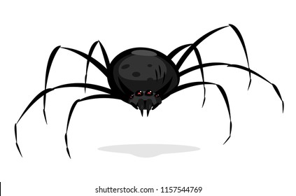 Black Cartoon Spider