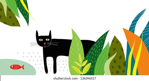 Black cat.