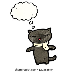 black cat cartoon