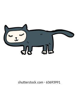 black cat cartoon