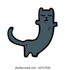black cat cartoon